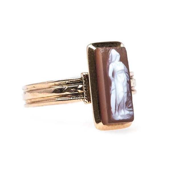 Victorian Era Rose Gold Cameo Ring | Cranston from Trumpet & Horn