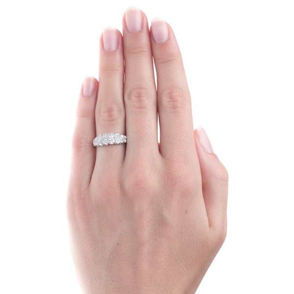 Glittering Double Band Platinum Engagement Ring | Crayford from Trumpet & Horn