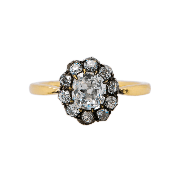 Beautiful and Moody Antique Diamond Engagement Ring | Crestmoore at Trumpet & Horn