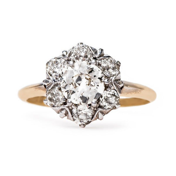 Victorian Era Halo Engagement Ring | Creswell from Trumpet & Horn