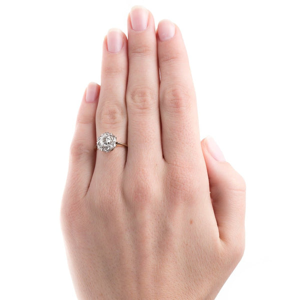 Victorian Era Halo Engagement Ring | Creswell from Trumpet & Horn