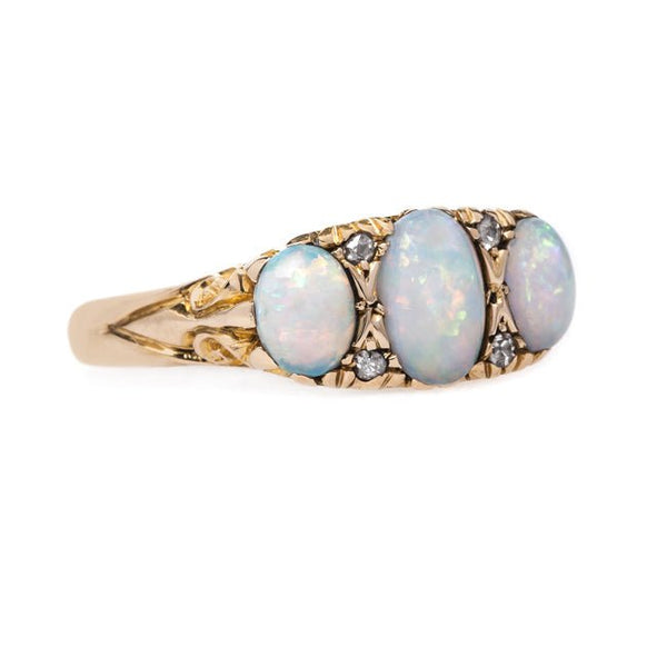 Antique Victorian Opal Ring with English Hallmarks | Devonshire Lakes from Trumpet & Horn