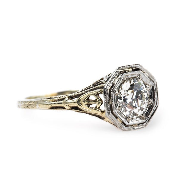 Beautifully Detailed Handmade Edwardian Engagement Ring | Dorchester from Trumpet & Horn
