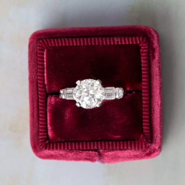 Exceptional and Classic Mid Century Engagement Ring | Eagle Crest from Trumpet & Horn
