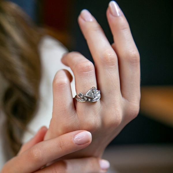 Wild & Wonderful Mid-Century Diamond Engagement Ring | Eames Valley