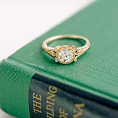 Art Nouveau Solitaire Ring | Earlmar Drive from Trumpet & Horn