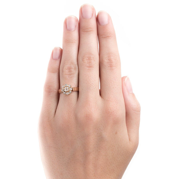 Striking Victorian Cluster Engagement Ring | Elysees from Trumpet & Horn