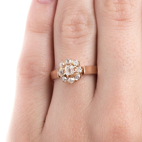 Striking Victorian Cluster Engagement Ring | Elysees from Trumpet & Horn
