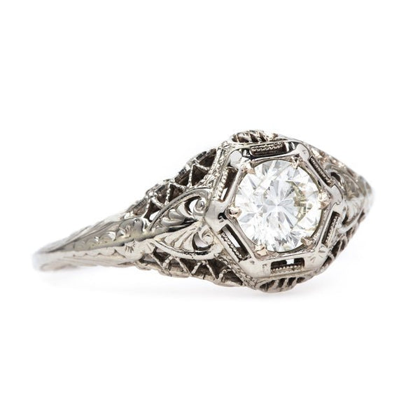 Vintage Art Deco Engagement Ring | Evans from Trumpet & Horn