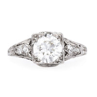 Vintage Art Deco Era Engagement Ring | Mount Rainier from Trumpet & Horn