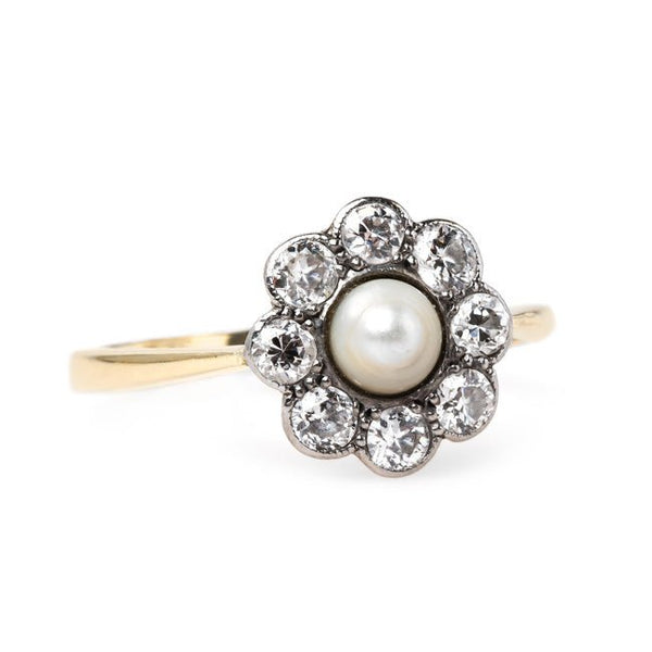 Feminine Art Nouveau Pearl Ring | Fairchild from Trumpet & Horn