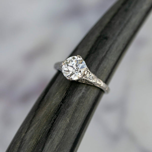 Edwardian 1.52ct Old European Cut Diamond Solitaire Ring | Fairmead