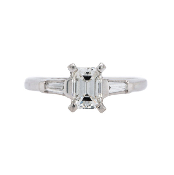 Timeless Art Deco Emerald Cut Diamond Engagement Ring | Fayette