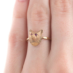 Whimsical Fox Ring with Ruby Eyes | Felix from Trumpet & Horn
