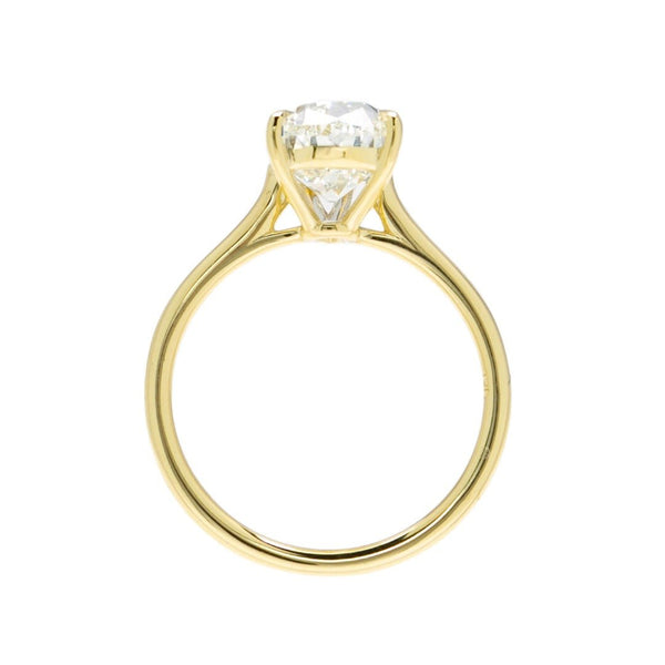Fantastic 18k Yellow Gold 3ct Pear-Shape Diamond Solitaire | Lira