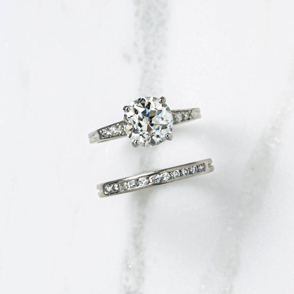 Authentic Art Deco Signed Tiffany Diamond Engagement Set | Fifth Avenue