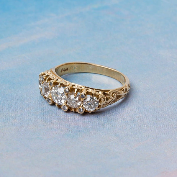 Authentic Victorian Era Diamond Ring | Florence from Trumpet & Horn