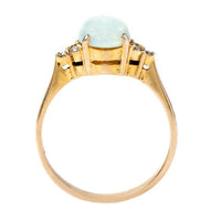 Dreamy Cabochon Opal and Diamond Ring | Foxcroft from Trumpet & Horn