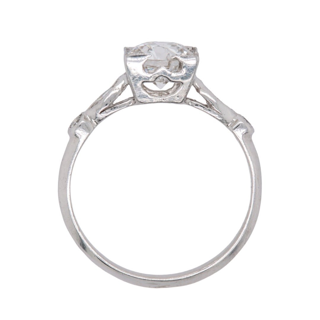 Bright White Diamond Art Deco Engagement Ring | Foxham