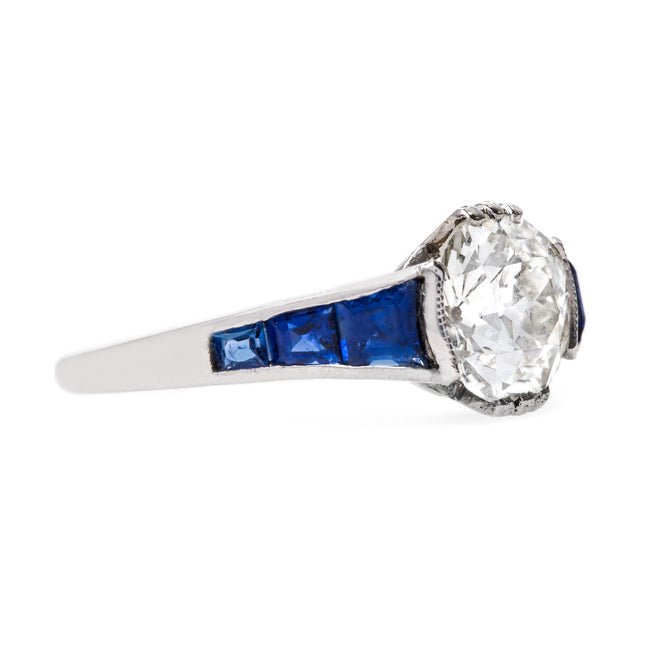 Vintage Art Deco Diamond and Sapphire Ring | Frost Knoll from Trumpet & Horn