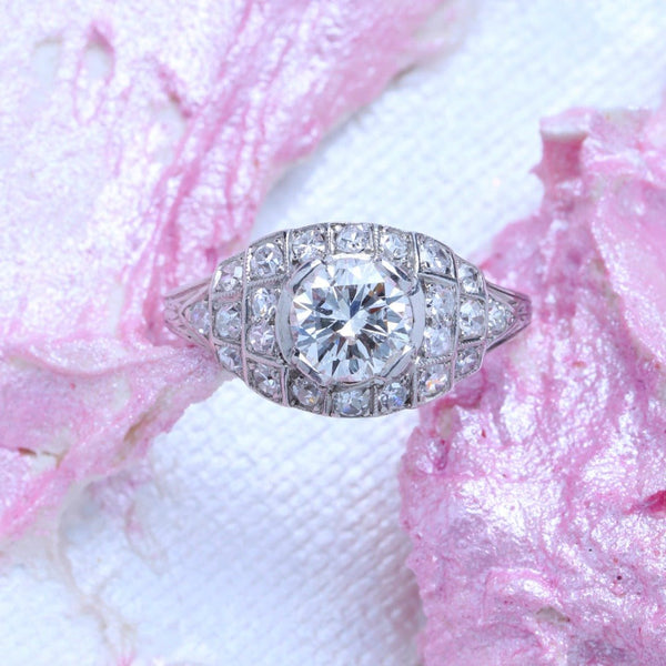 Dazzling Art Deco Diamond Vintage Engagement Ring | Fullam Hill