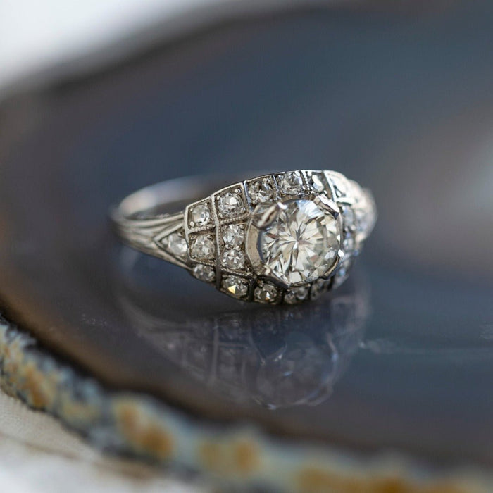 Dazzling Art Deco Diamond Vintage Engagement Ring | Fullam Hill