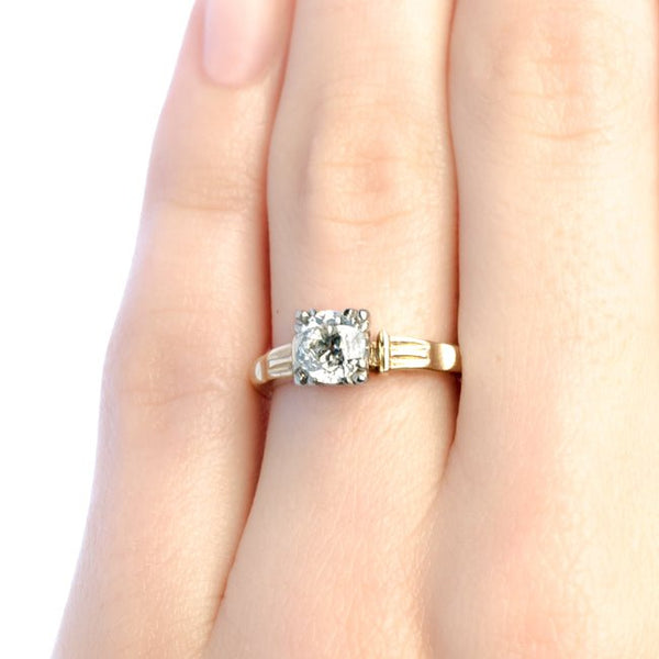Gableton vintage gold and diamond engagement ring from Trumpet & Horn