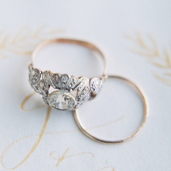 Fabulous Vintage Art Nouveau Engagement Ring | Gatewood from Trumpet & Horn | Photo by Sawyer Baird