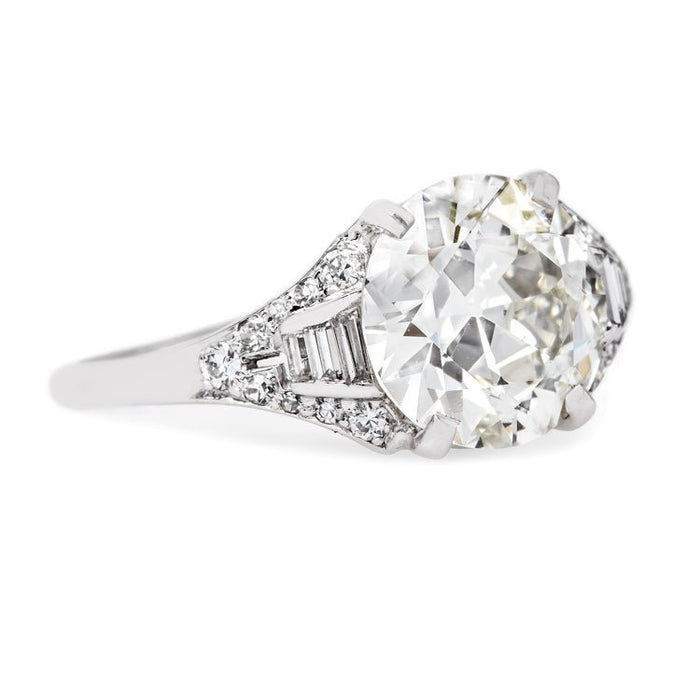 Extraordinary GIA Certified Platinum Diamond Ring | Geneva from Trumpet & Horn