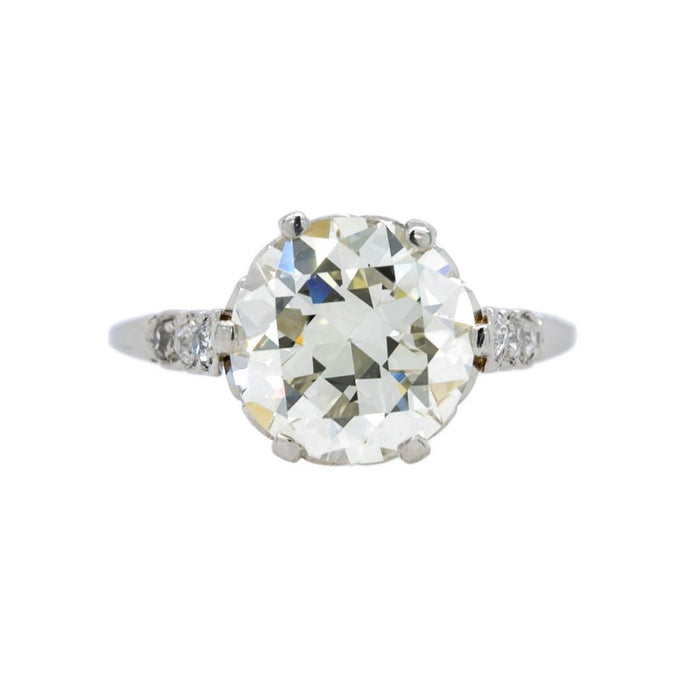 Antique 3.37ct Old European Cut Diamond Solitaire Ring | Geneva Walk