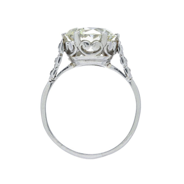 Antique Three Carat Diamond Solitaire Engagement Ring | Geneva Walk