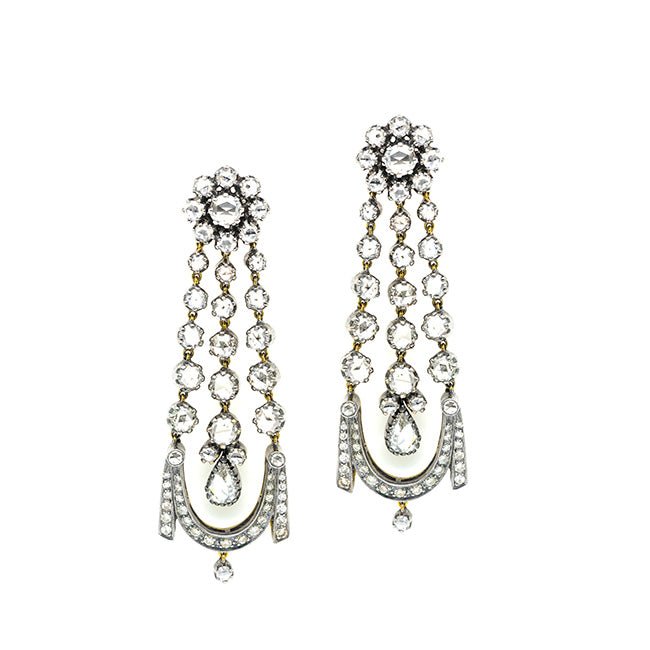 georgian chandelier earrings