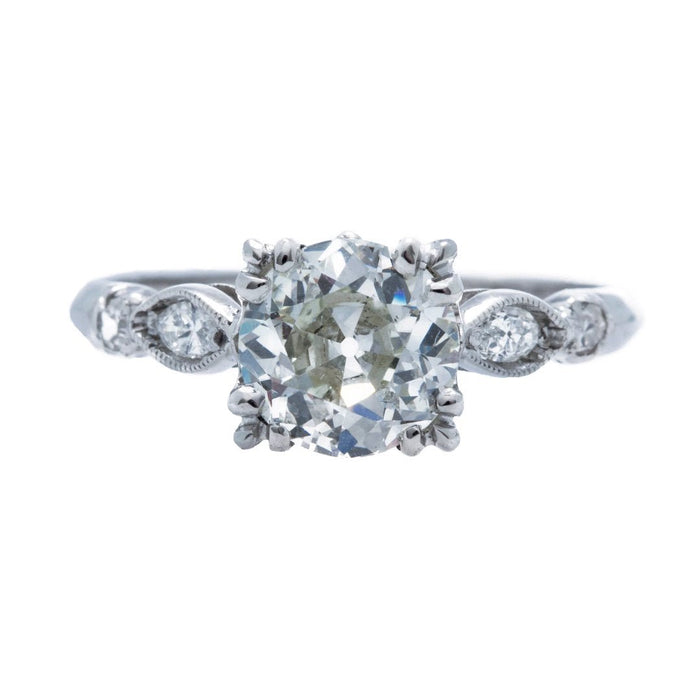 A Timeless Vintage Art Deco Platinum and Diamond Engagement Ring | Glenbridge