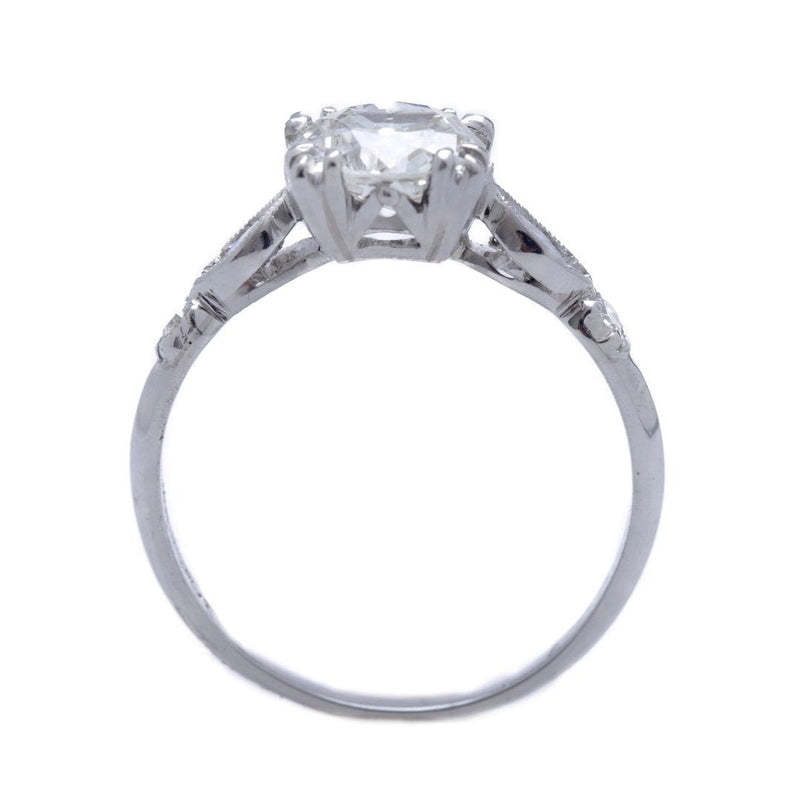 A Timeless Vintage Art Deco Platinum and Diamond Engagement Ring | Glenbridge