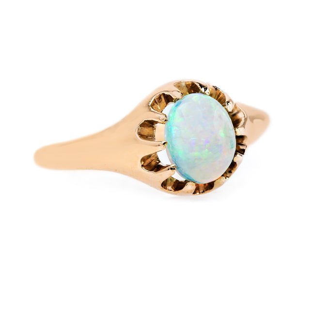 Perfect Solitaire Opal Engagement Ring | Glencoe from Trumpet & Horn