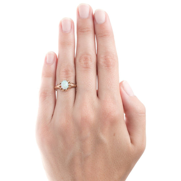 Perfect Solitaire Opal Engagement Ring | Glencoe from Trumpet & Horn