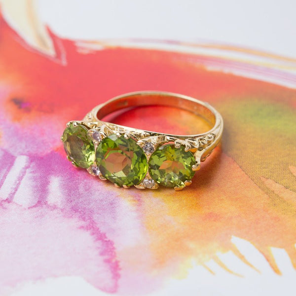 Vibrant Green Peridot Ring | Grand Isle from Trumpet & Horn