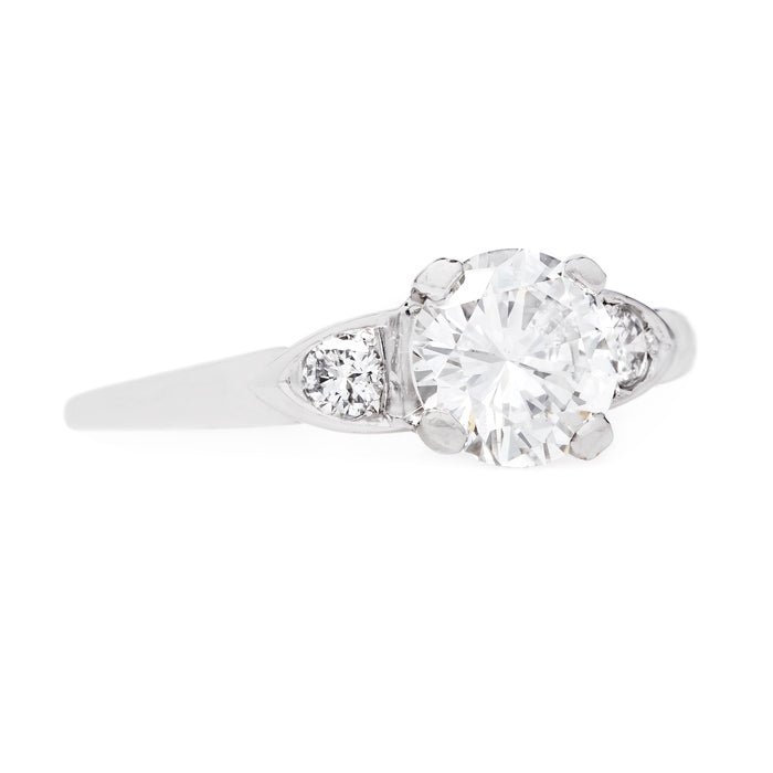 Beautifully Tapering Round Brilliant Cut Diamond Engagement Ring | Grandview from Trumpet & Horn