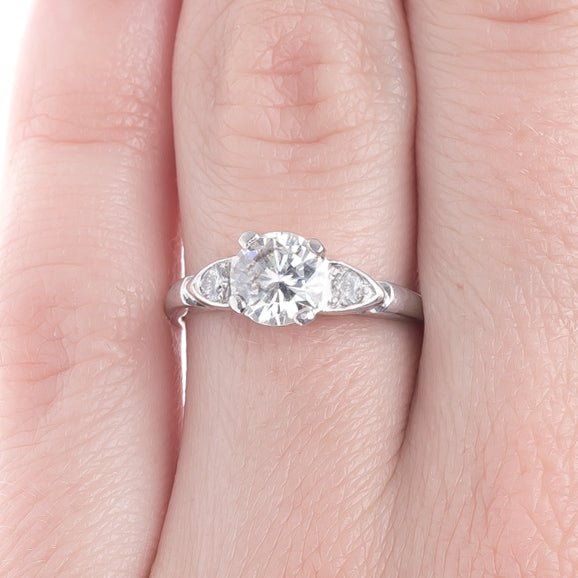 Beautifully Tapering Round Brilliant Cut Diamond Engagement Ring | Grandview from Trumpet & Horn