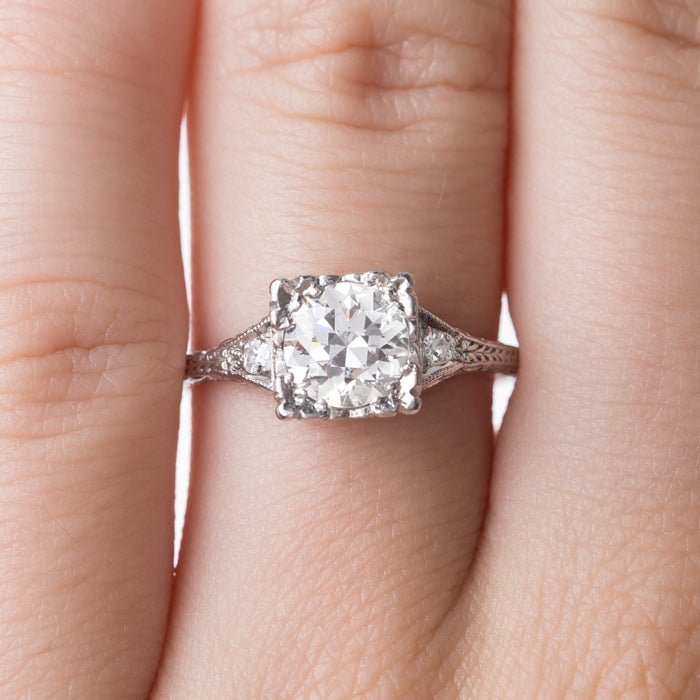 Remarkable Geometric Art Deco Engagement Ring | Grant Park from Trumpet & Horn