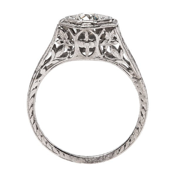 Engraved Edwardian Engagement Ring | Haletown from Trumpet & Horn