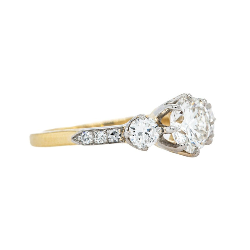 Dazzling Mixed Metal Three Stone Diamond Ring | Hammerscourt