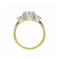 Dazzling Mixed Metal Three Stone Diamond Ring | Hammerscourt