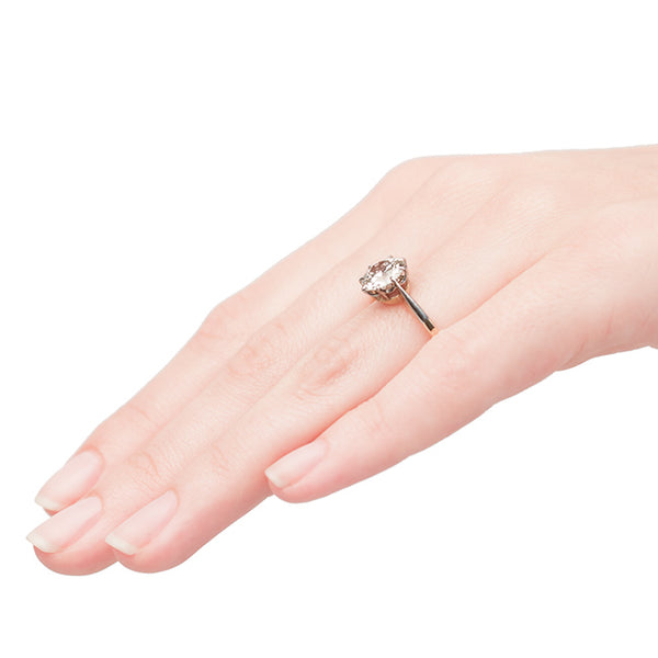 vintage solitaire diamond engagement ring