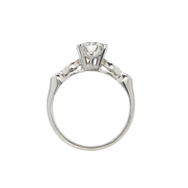 Whimsical Mid-Century Diamond Engagement Ring with Marquise and Round Shaped Bezels | Hanbury