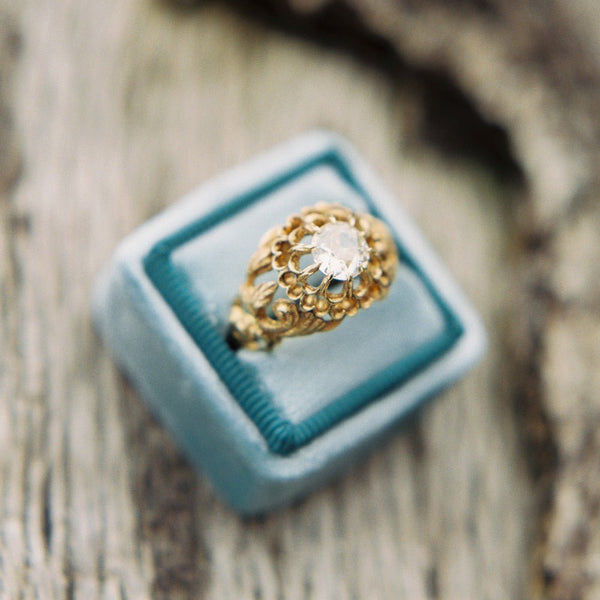 Victorian Era Old European Cut Yellow Gold Engagement Ring | Hancock from Trumpet & Horn | Photo by Perry Vaile