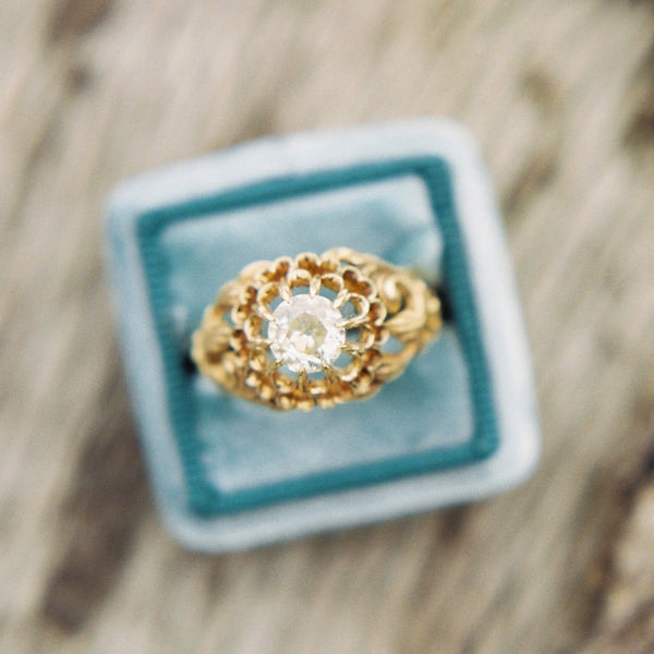 Victorian Era Old European Cut Yellow Gold Engagement Ring | Hancock from Trumpet & Horn | Photo by Perry Vaile
