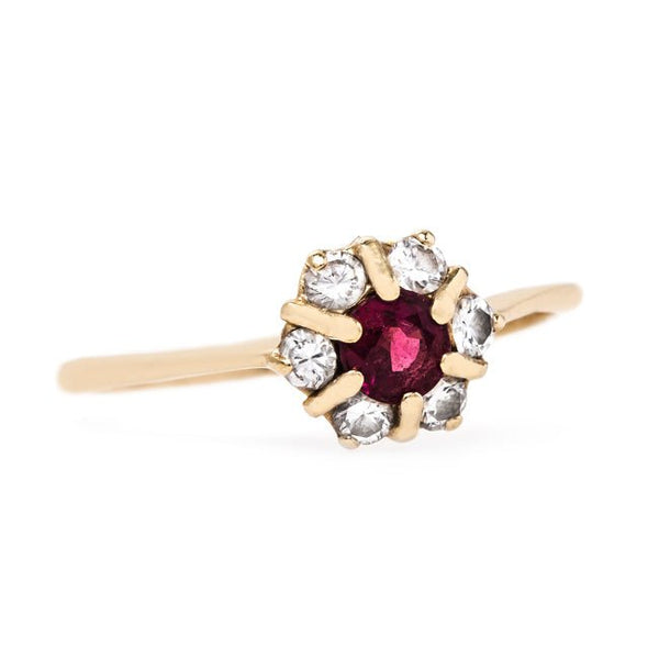 Sweet Ruby and Diamond Ring | Harkins from Trumpet & Horn