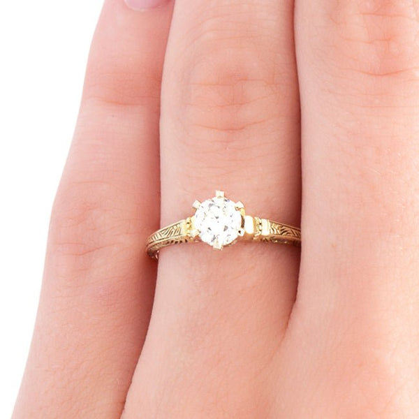 vintage solitaire engagement ring
