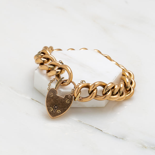 Victorian Heart Charm Bracelet